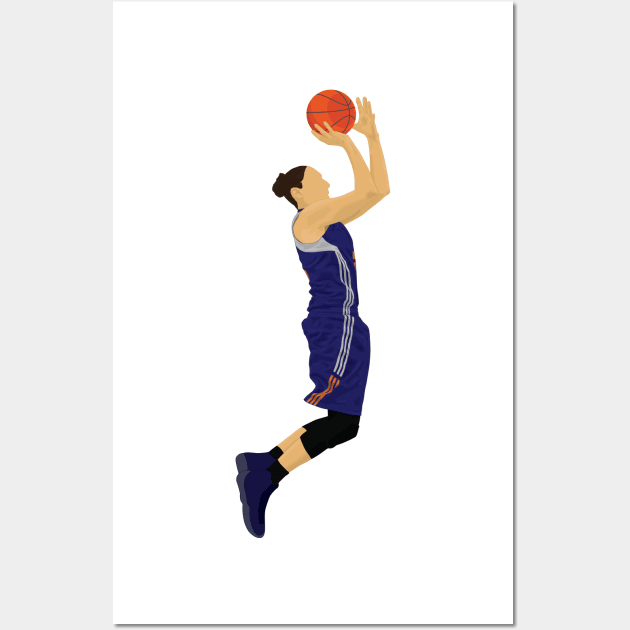 She loves basketball Wall Art by RockyDesigns